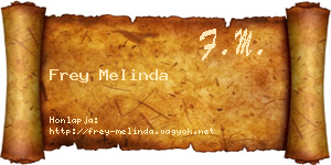 Frey Melinda névjegykártya